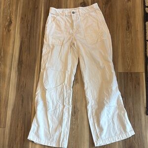 Women's Cream Straight Leg Pants